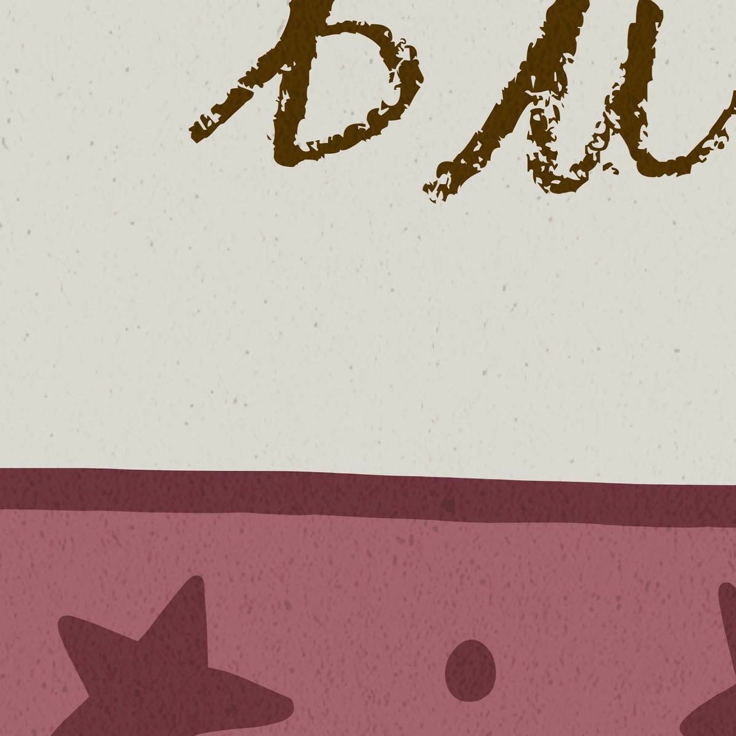 a pink background with a brown text bubble that reads "ПОЛИЙ МАЛЬ".