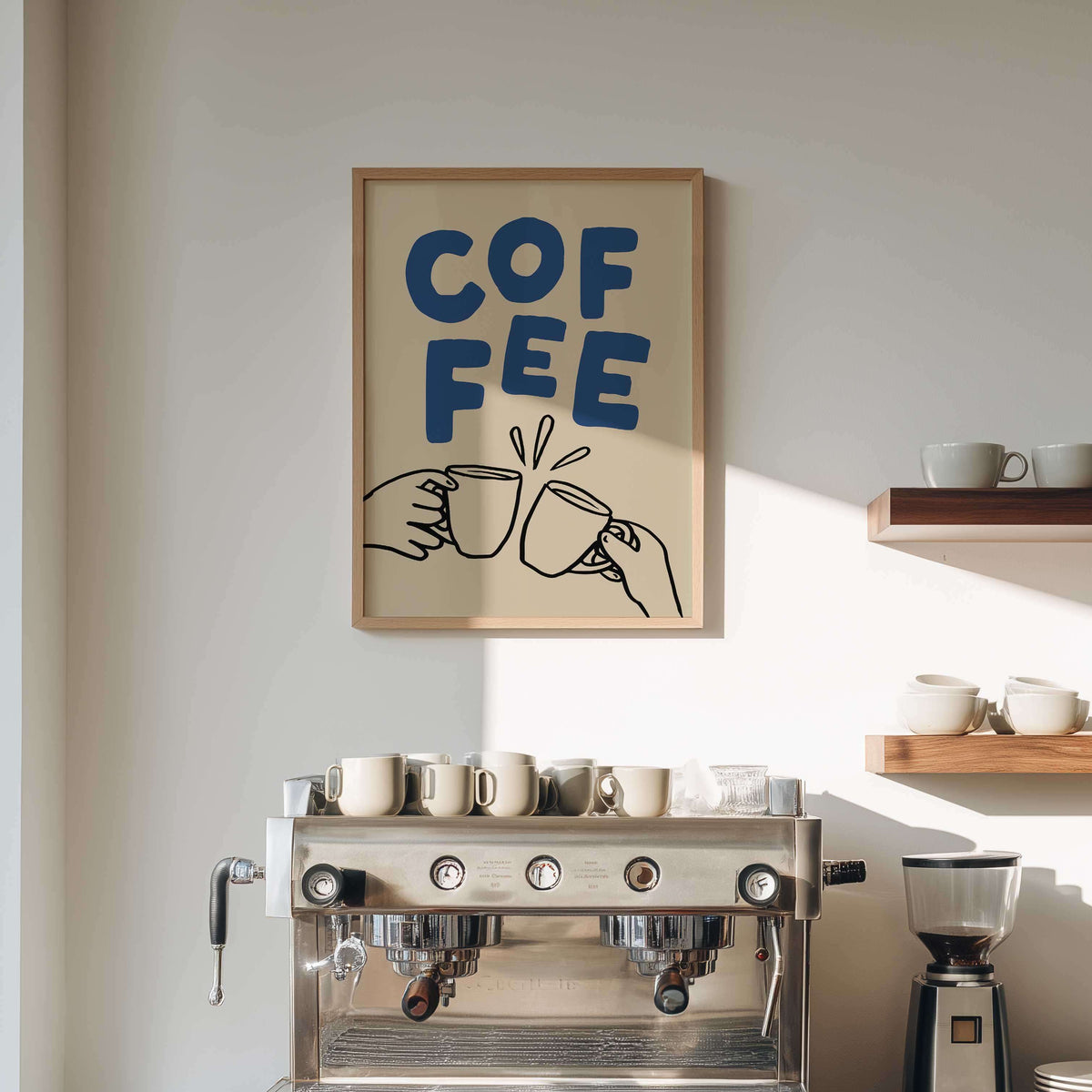 Fun Coffee Kitchen Print | Colourful Wall Art
