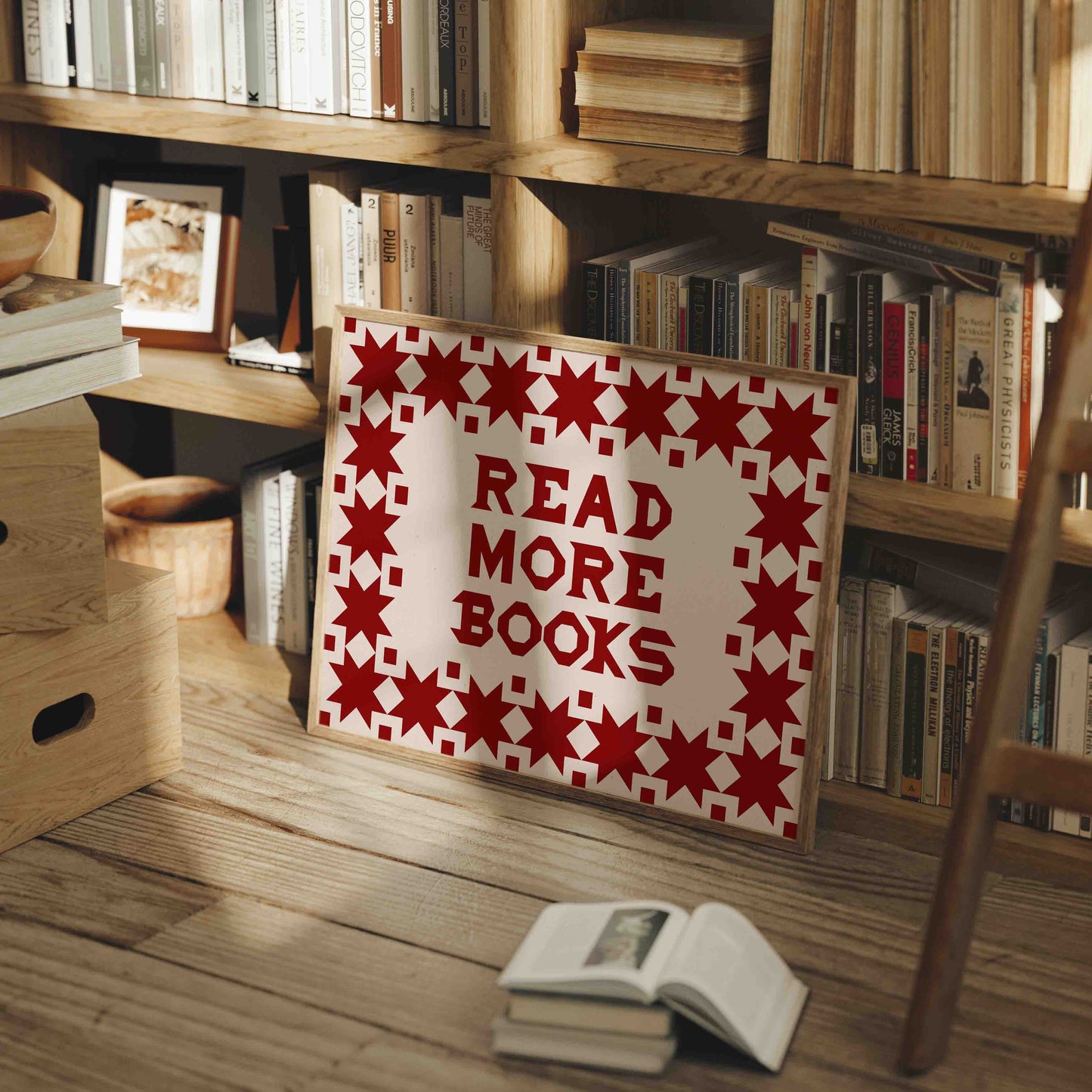 Read More Books Boho Wall Art Print