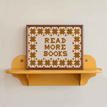 Read More Books Boho Wall Art Print