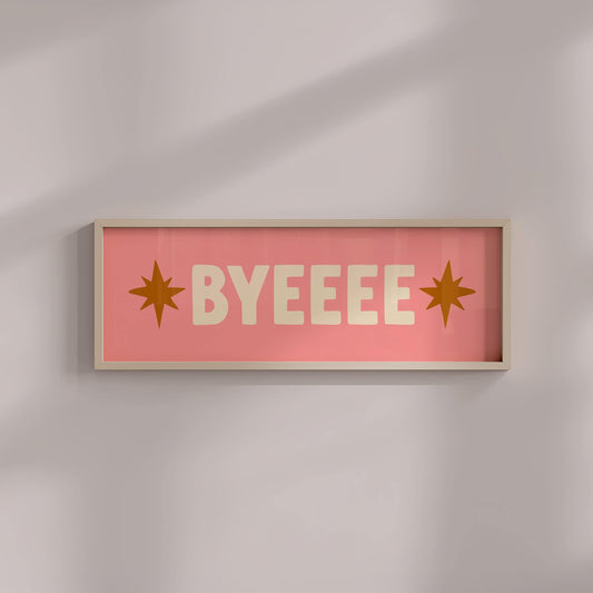 Retro Panoramic Front Door Sign