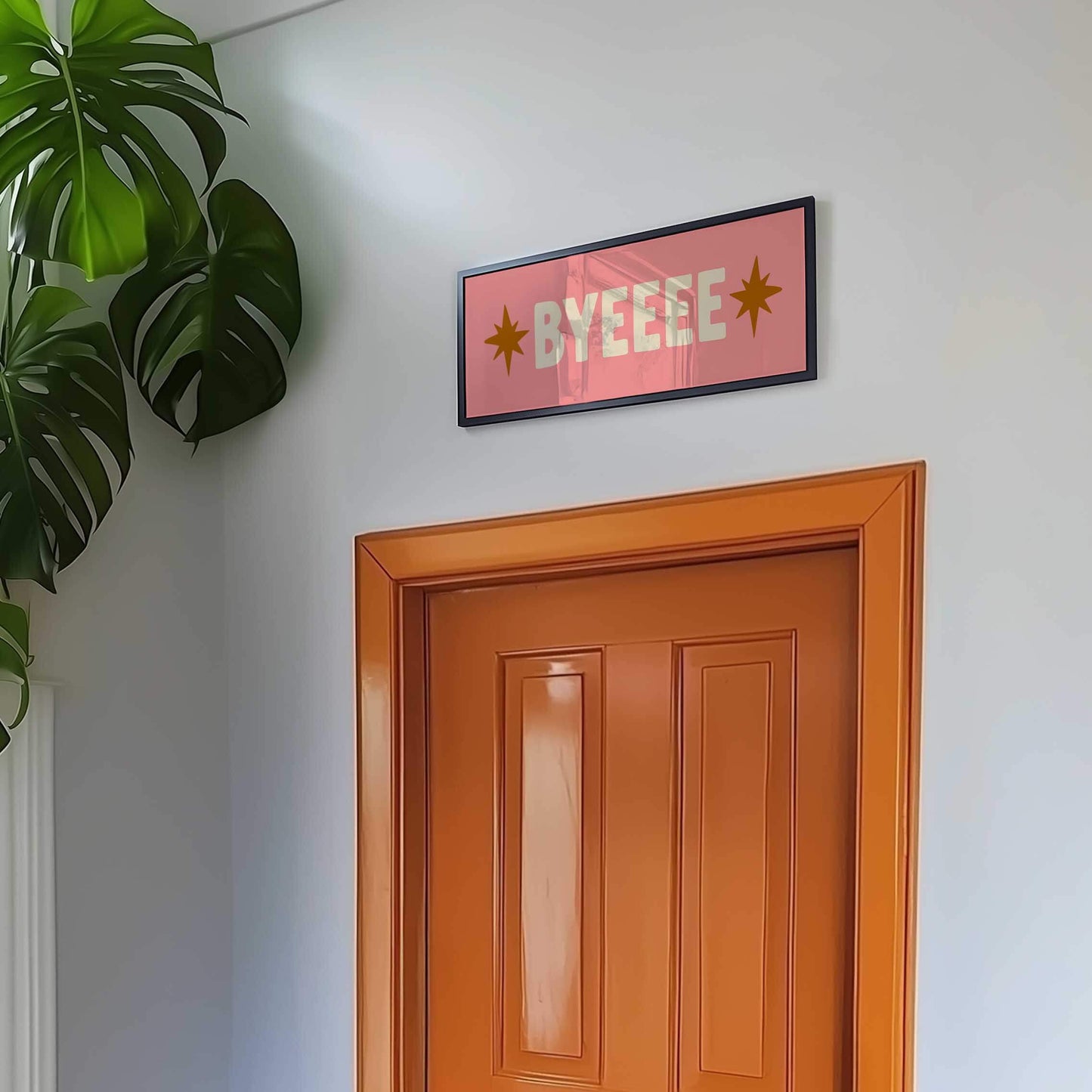 Retro Panoramic Front Door Sign