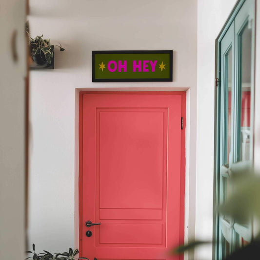 Panoramic Dopamine Front Door Art