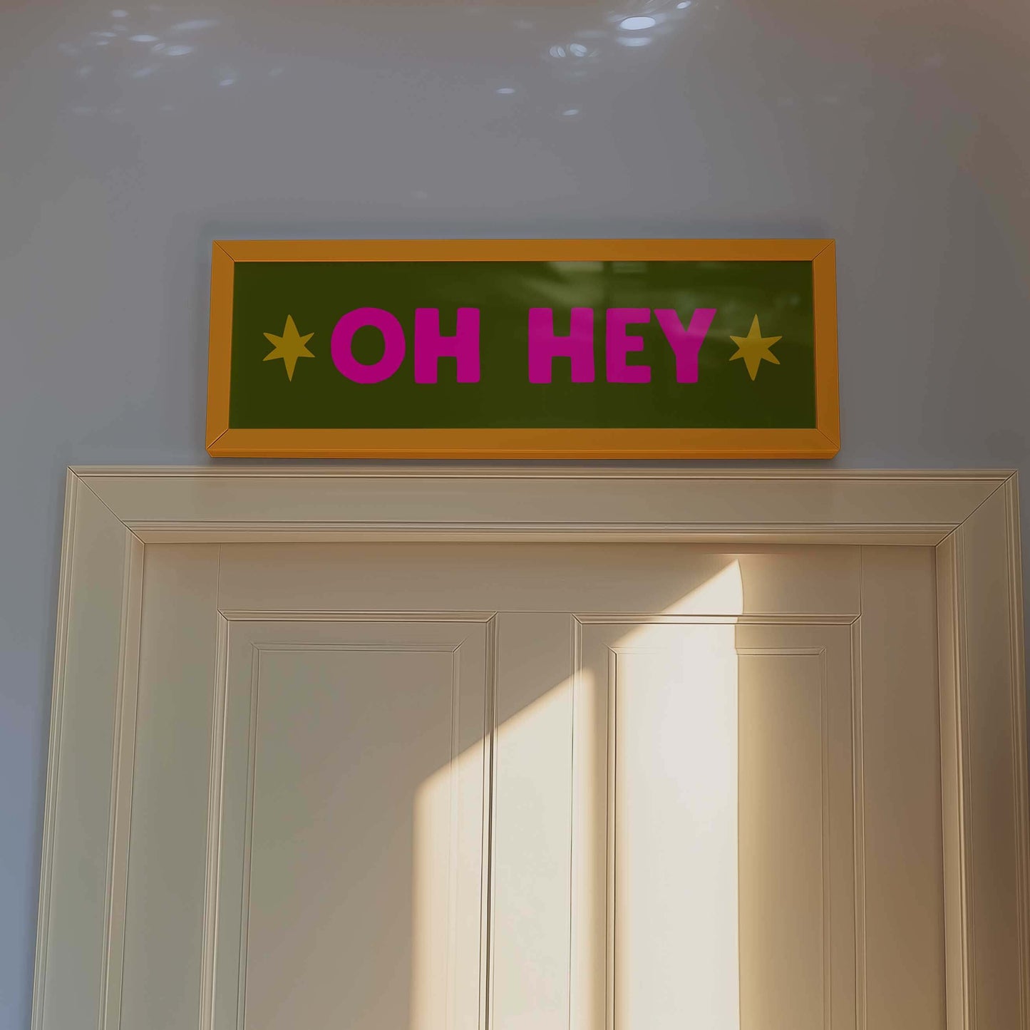 Panoramic Dopamine Front Door Art