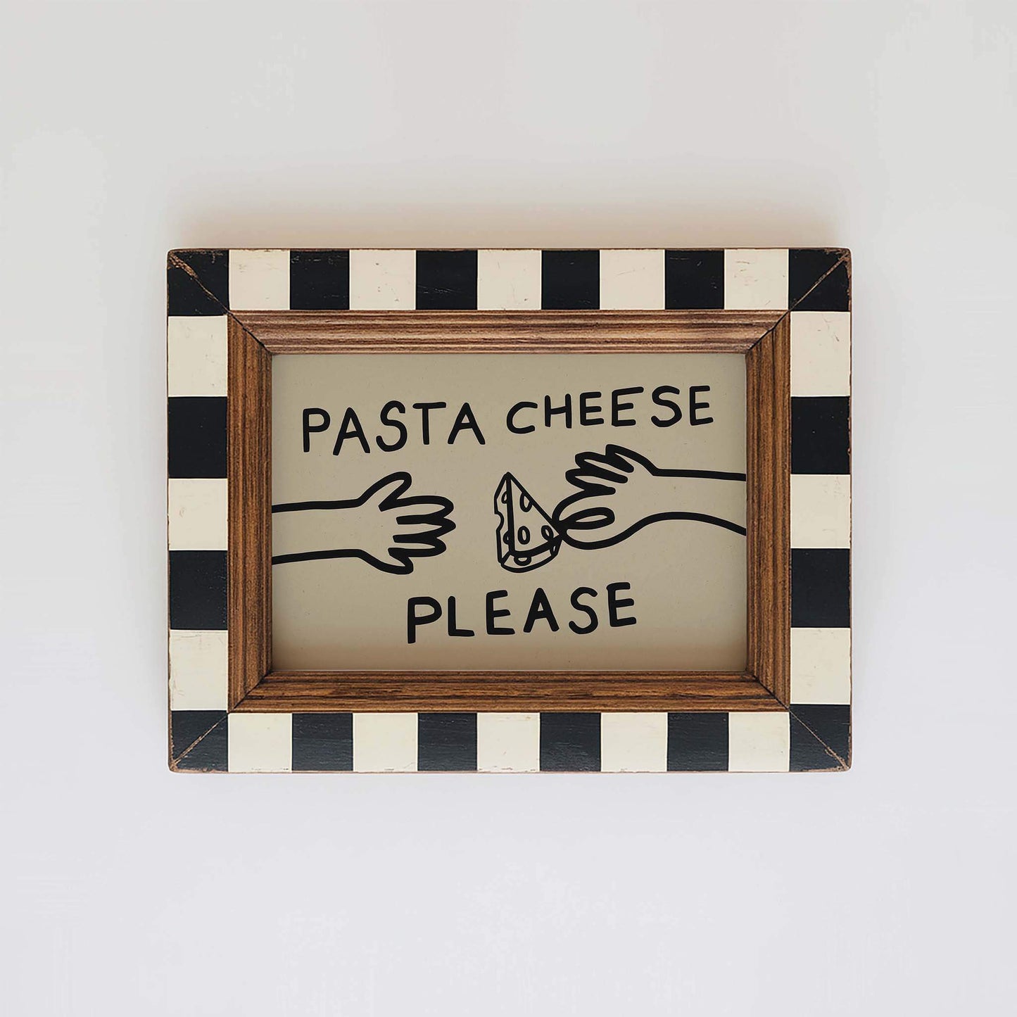 Funny Pasta Cheese Kitchen Print