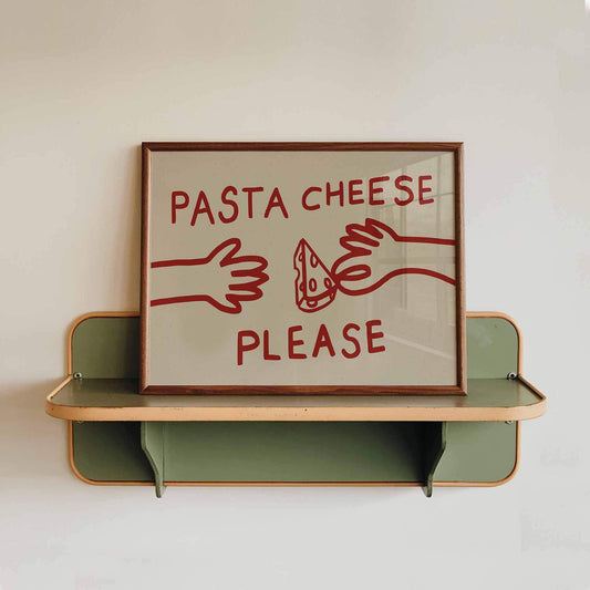 Funny Pasta Cheese Kitchen Print