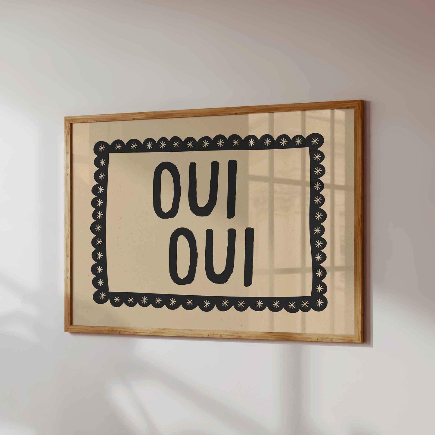Funny Bathroom Oui Oui Print