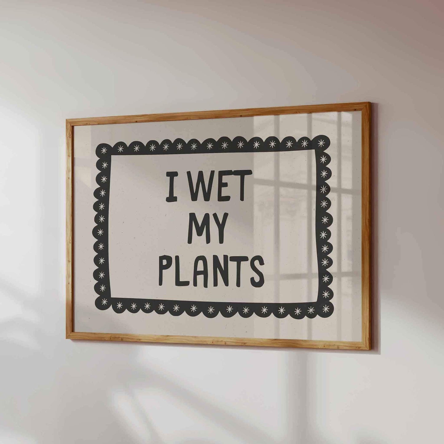 Funny I Wet My Plants Wall Art