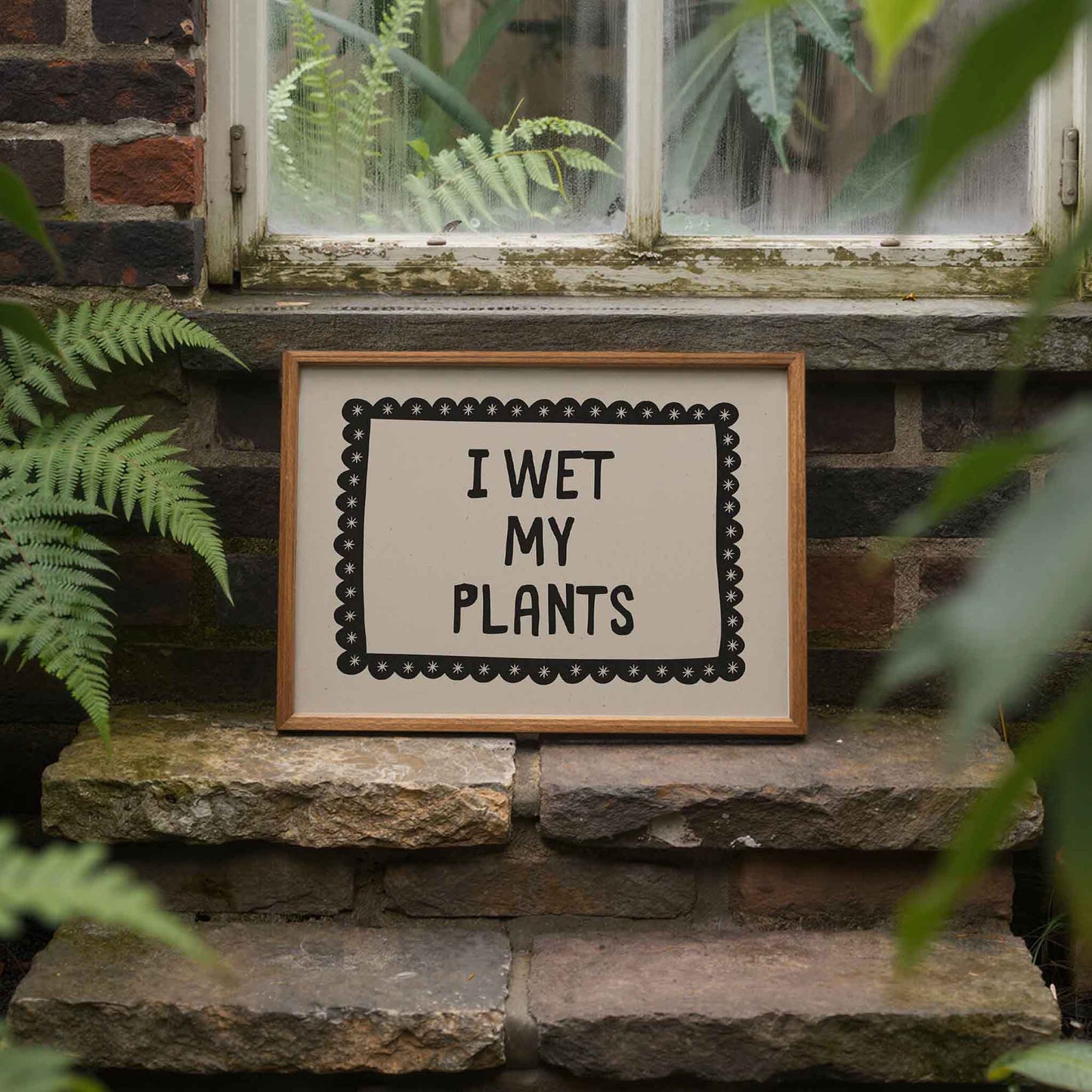 Funny I Wet My Plants Wall Art