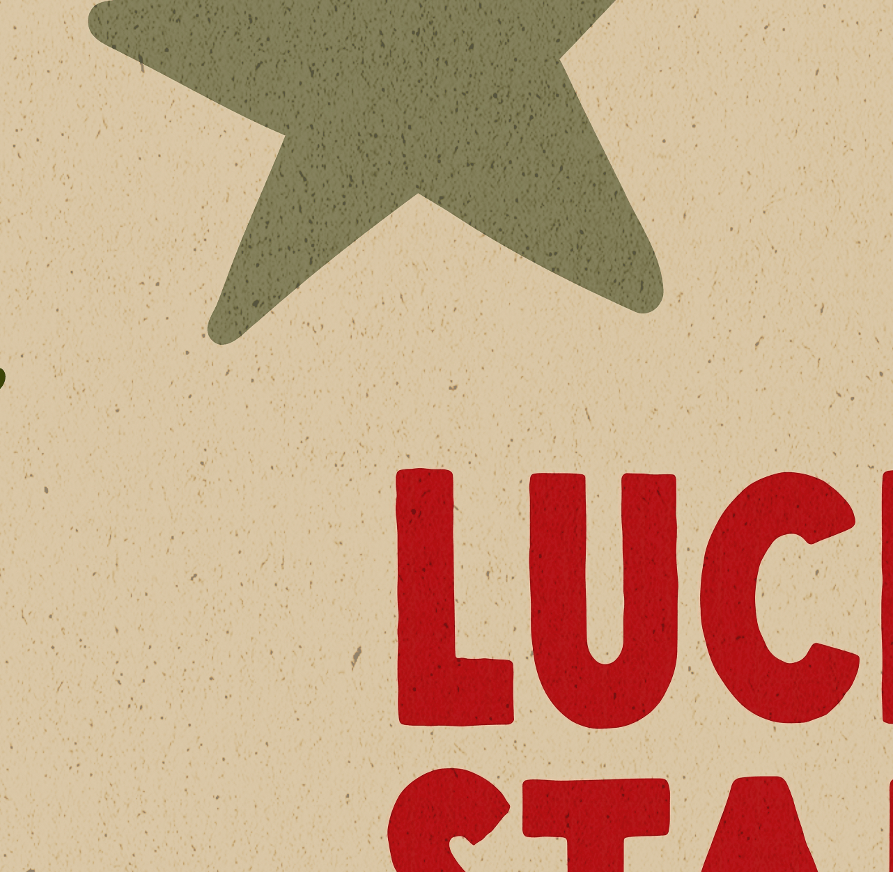 Lucky Stars Colourful Art Print