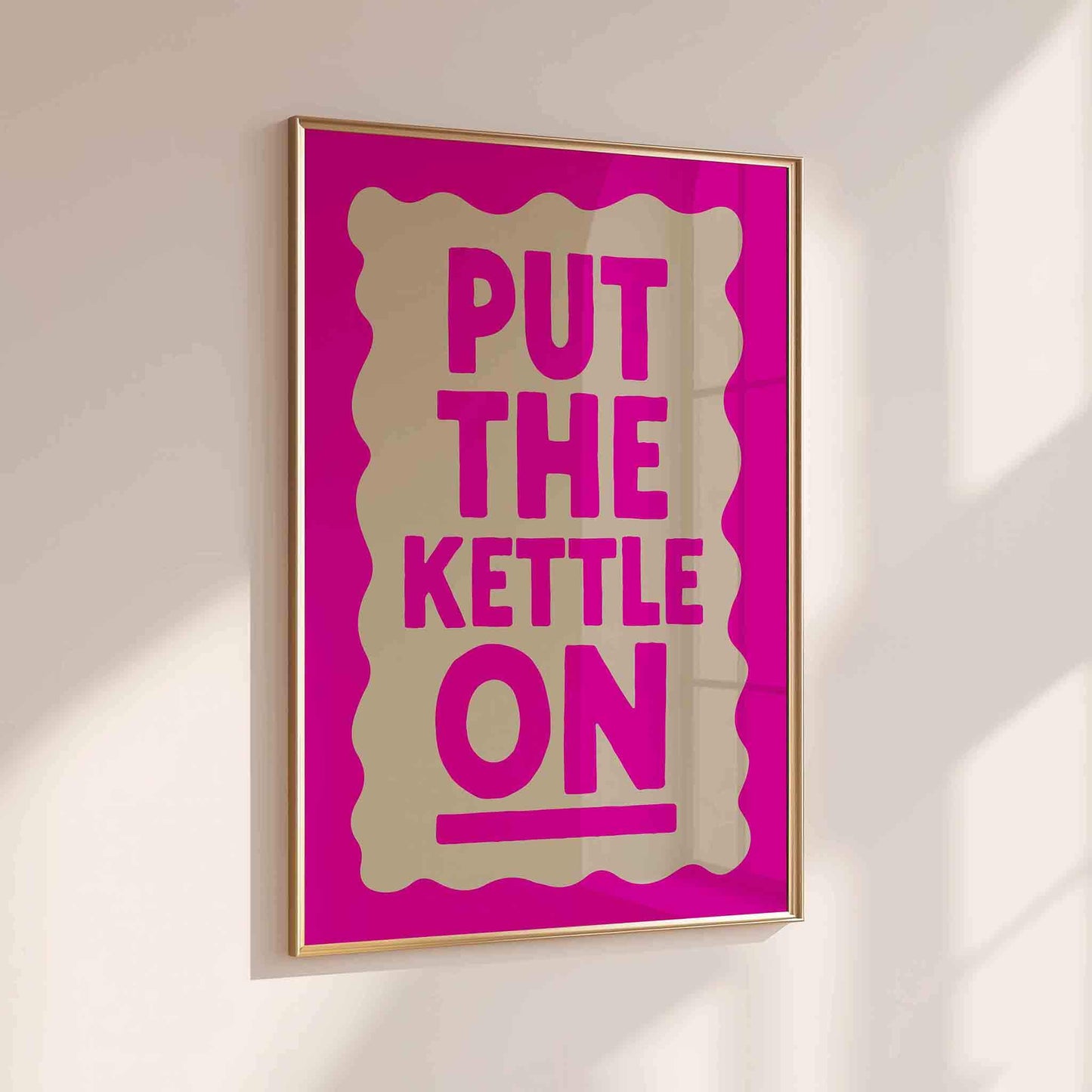Retro Put The Kettle On Kitchen Print