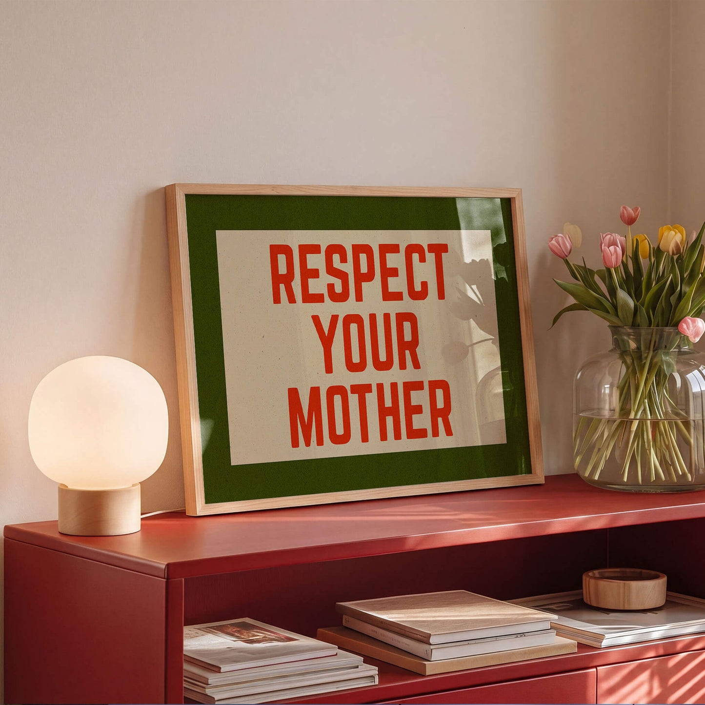 Respect Your Mother Retro Print