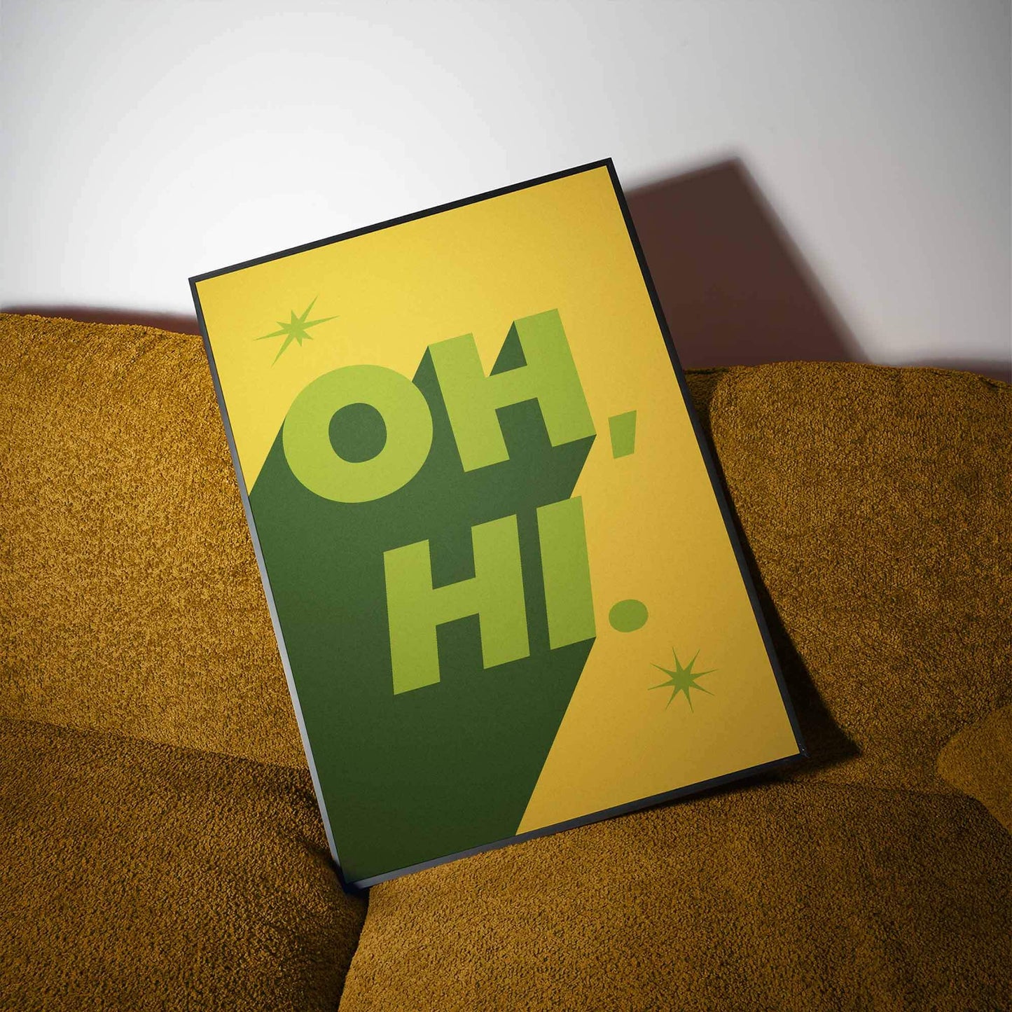 Oh Hi Retro Art Print